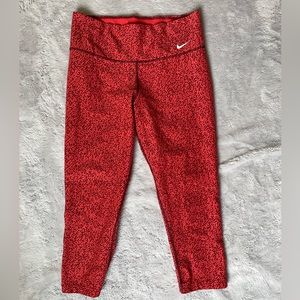 Nike Legend Dri-Fit Red Capri Leggings